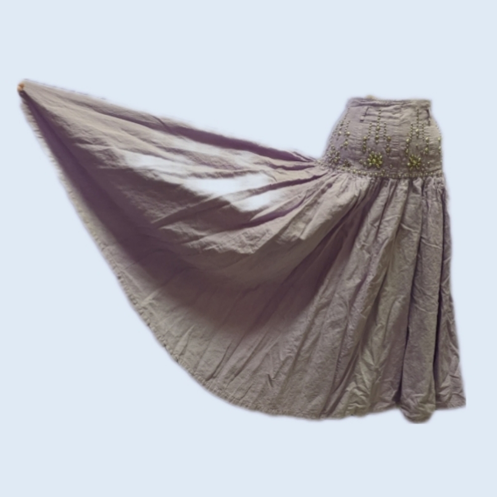SOLD - Lavender Western Midi Skirt VTG S